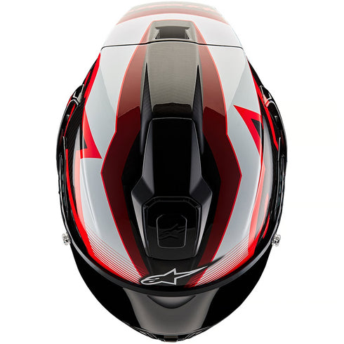 Casco ALPINESTARS Supertech R10 Team Black Carbon / Red / White